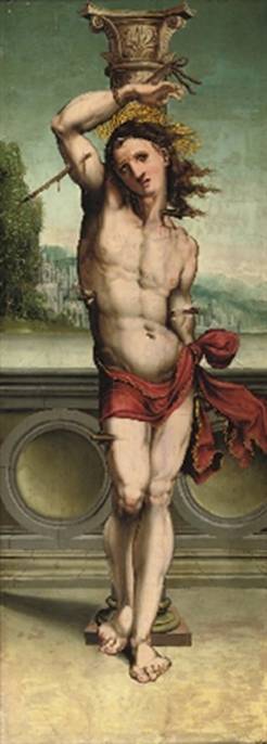 Attributed To Anton Woensam von Worms, Saint Sebastian