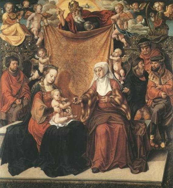 Anton Woensam von Worms: Die heilige Anna mit Anverwandten (Kat. Nr. 3)